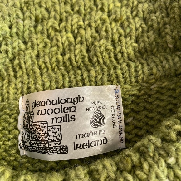 GLENDALOUGH WOOLEN MILLS HAND KNIT 100% PURE WOOL SWEATER SZ L - Picture 9 of 16
